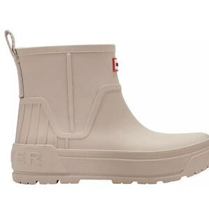 Hunter Wales Waterproof Rain Boots- Light Natural